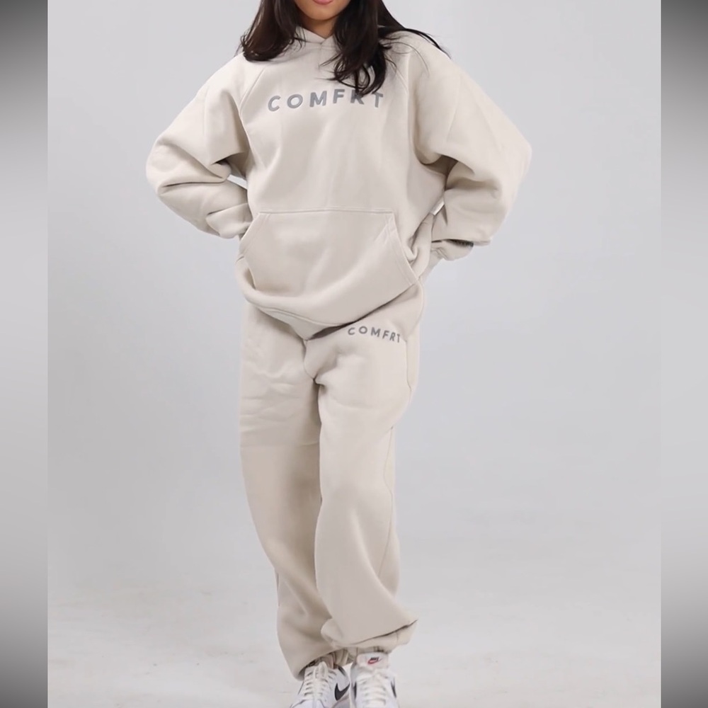 NEW COMFRT TRANQUIL HEAVYWEIGHT  M/L HOODIE SWEATSHIRT SWEATPANT SET BRAND NEW!